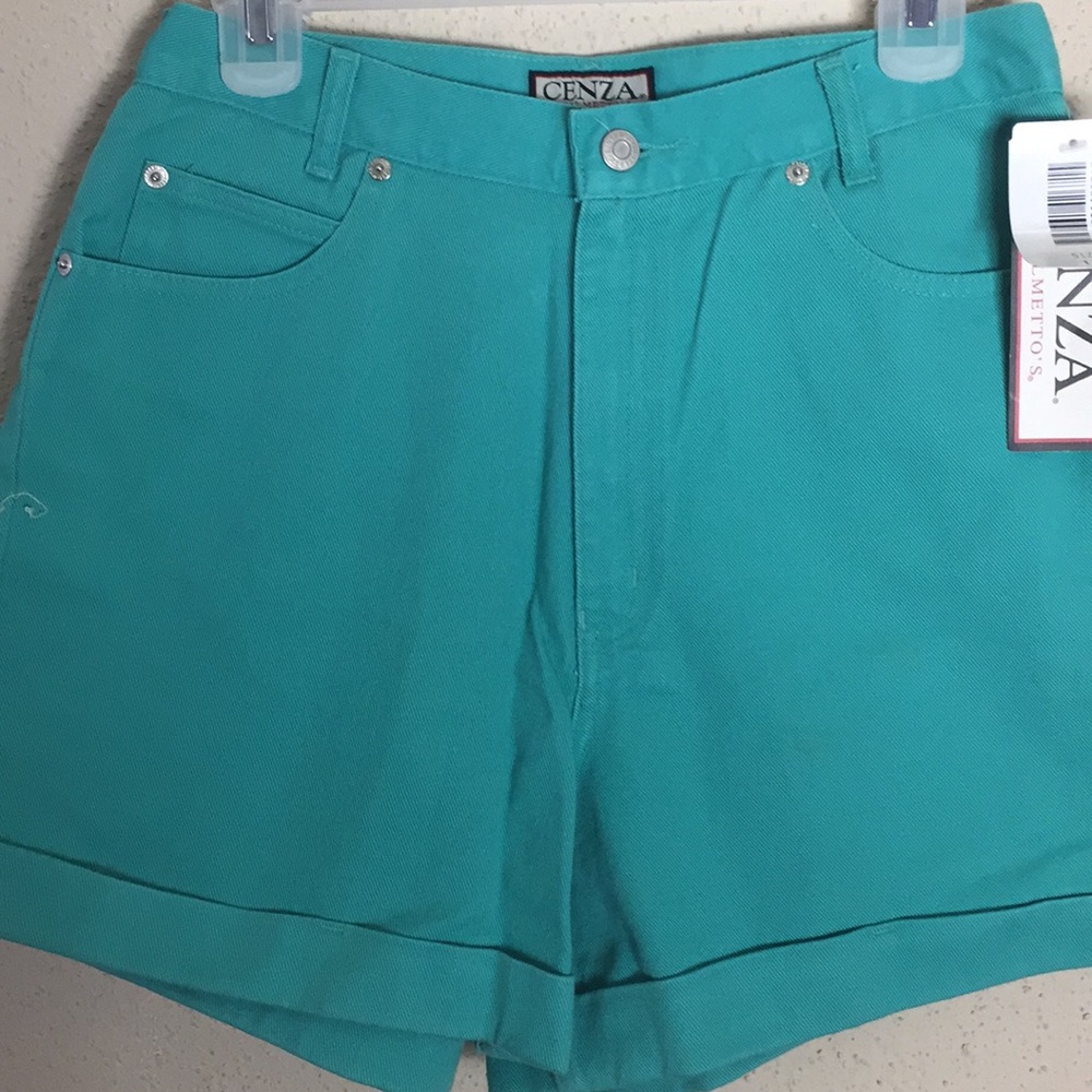 NWT Cenza By Palmetto Hi-Rise Denim Jean Shorts
